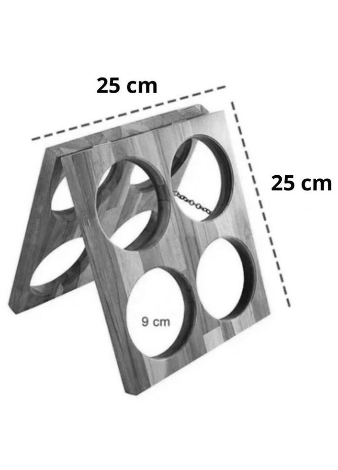 Настольная винная полка Тонмель капучино (ВПС-000509) No Brand (327848132)