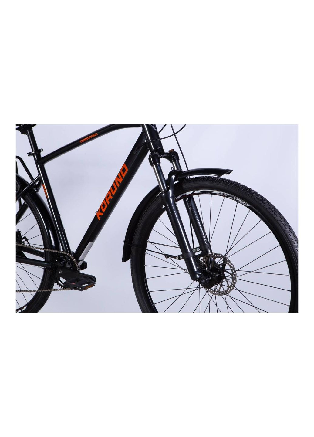 Велосипед KORUND DD 28" розмір L рама 20" 2025 темно-сірий Dorozhnik (369141111)