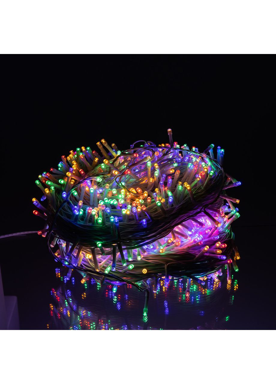 Гирлянда Рождественская фея уличная 100 м 1000 LED белый провод Мультиколор CF1000L100MWML Jooki (366037834)
