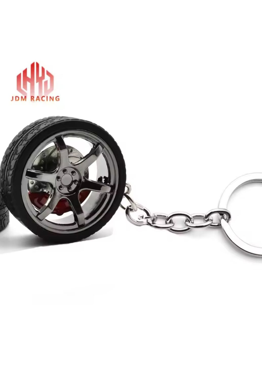 Брелок у вигляді автомобільного колеса з гальмівним диском JDM Racing No Brand (346440105)