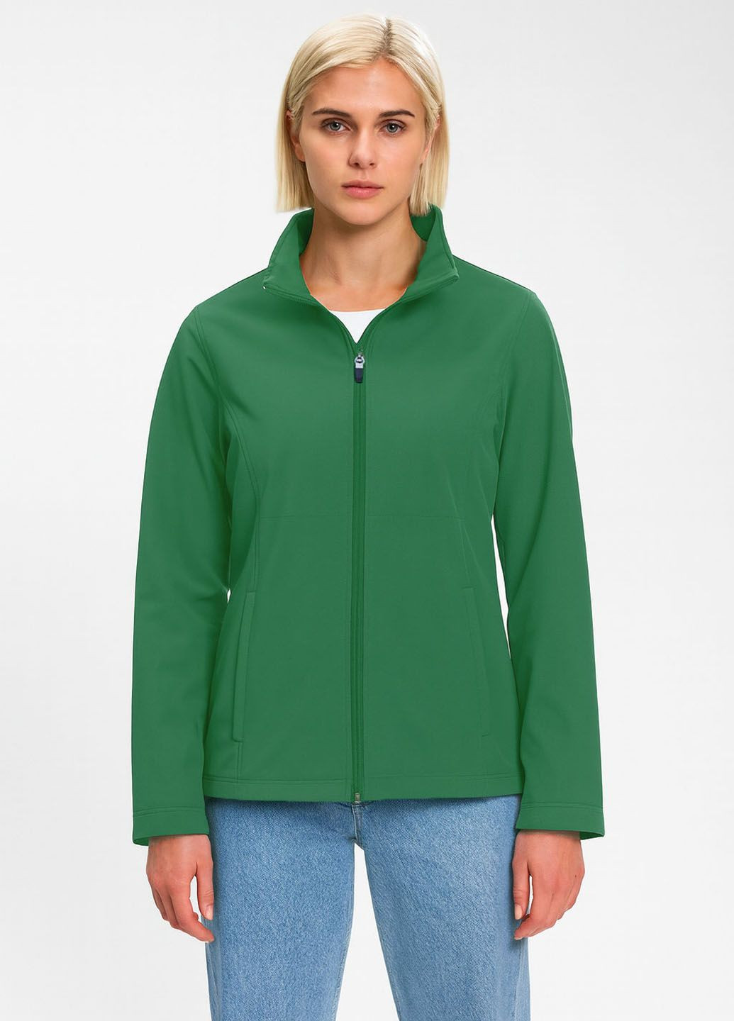 Зеленая демисезонная водонепронецаемая куртка soft shell Team 365