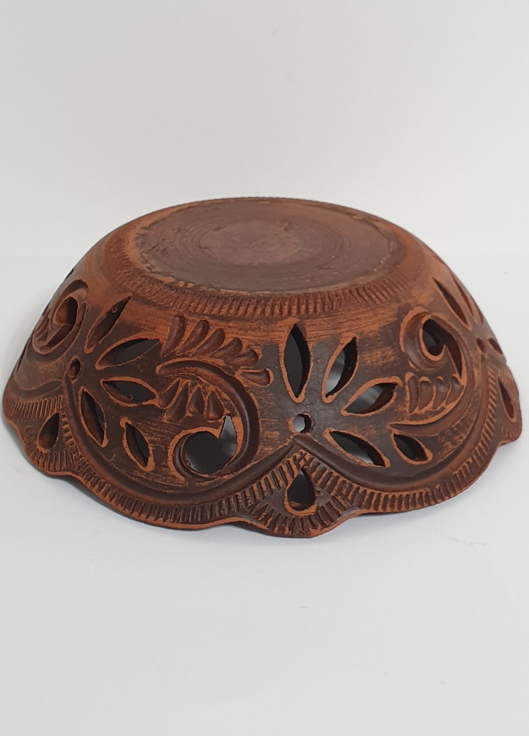 Цукерниця 16 см., з червоної глини No Brand (330028281)