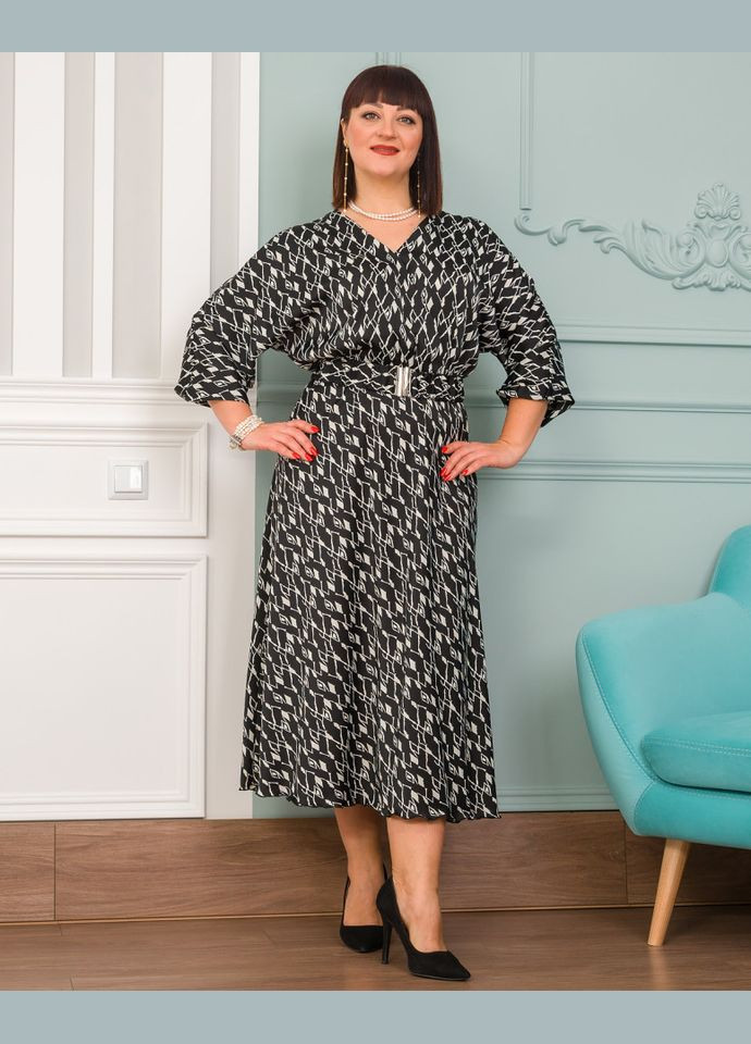 Черное платье 14538-2 Alenka Plus