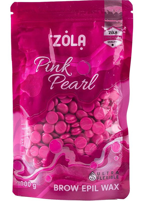 Воск гранулированный BROW EPIL WAX Pink Pearl, 100 гр ZOLA (336521999)