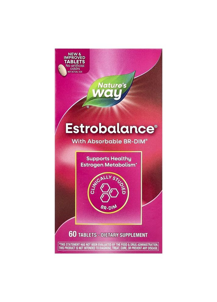 Витамины и минералы Estrobalance with Absorbable BR-DIM, 60 таблеток Nature's Way (322238685)