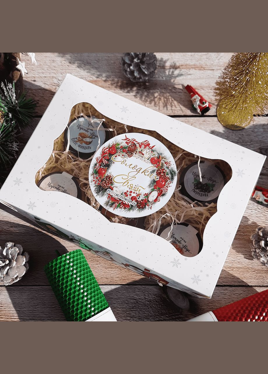 Подарунковий набір з крем медом чоловікові у день народження №41А Царство Меду (330027743)