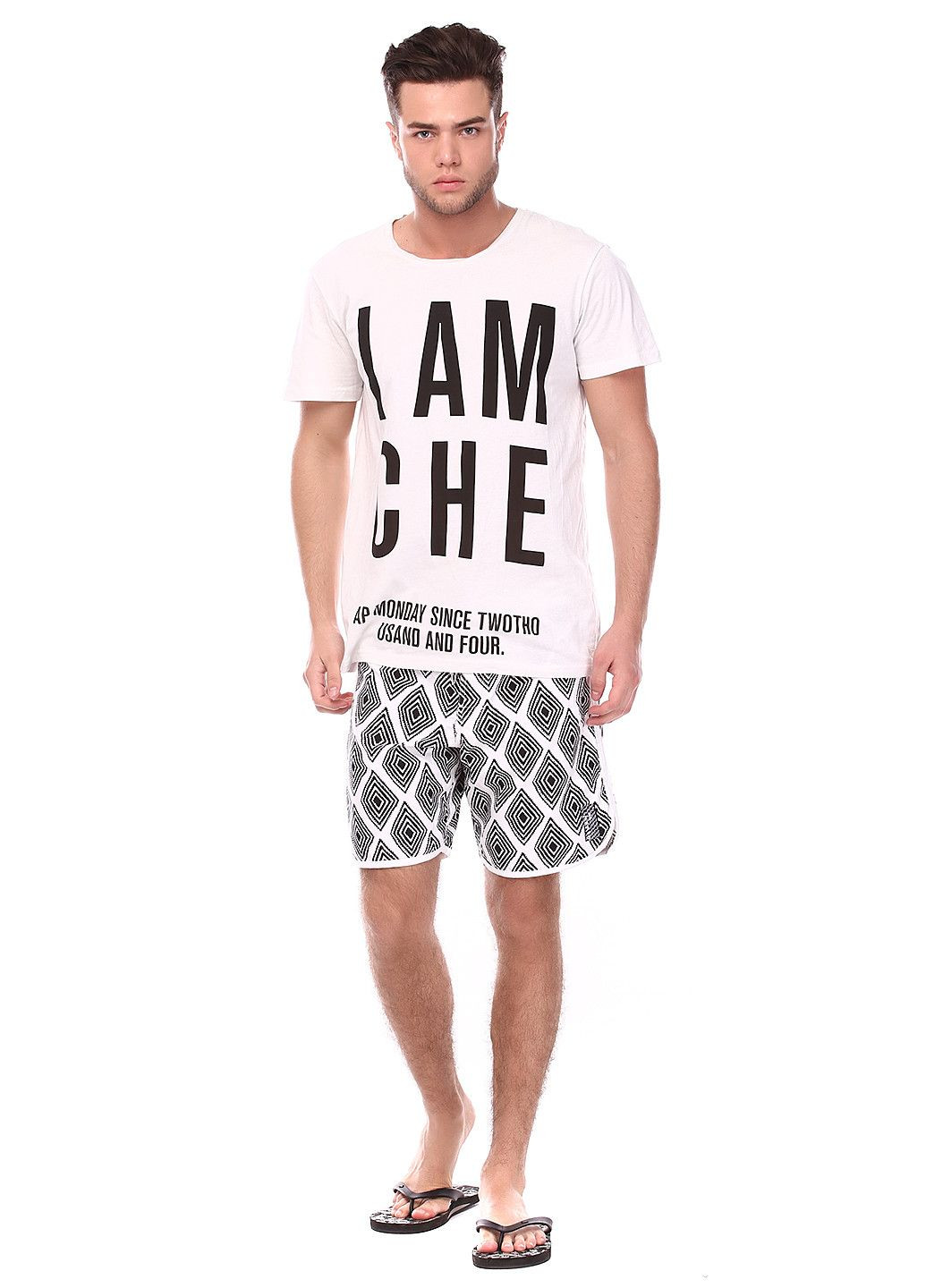 Шорти Чорно-білий Mambo (323064078)