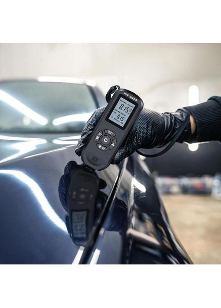 Товщиномір фарби цифрової HW-300 S 0 - 2000 мкм Fe та Nfe Чорний (RE050739) Icar (349843758)