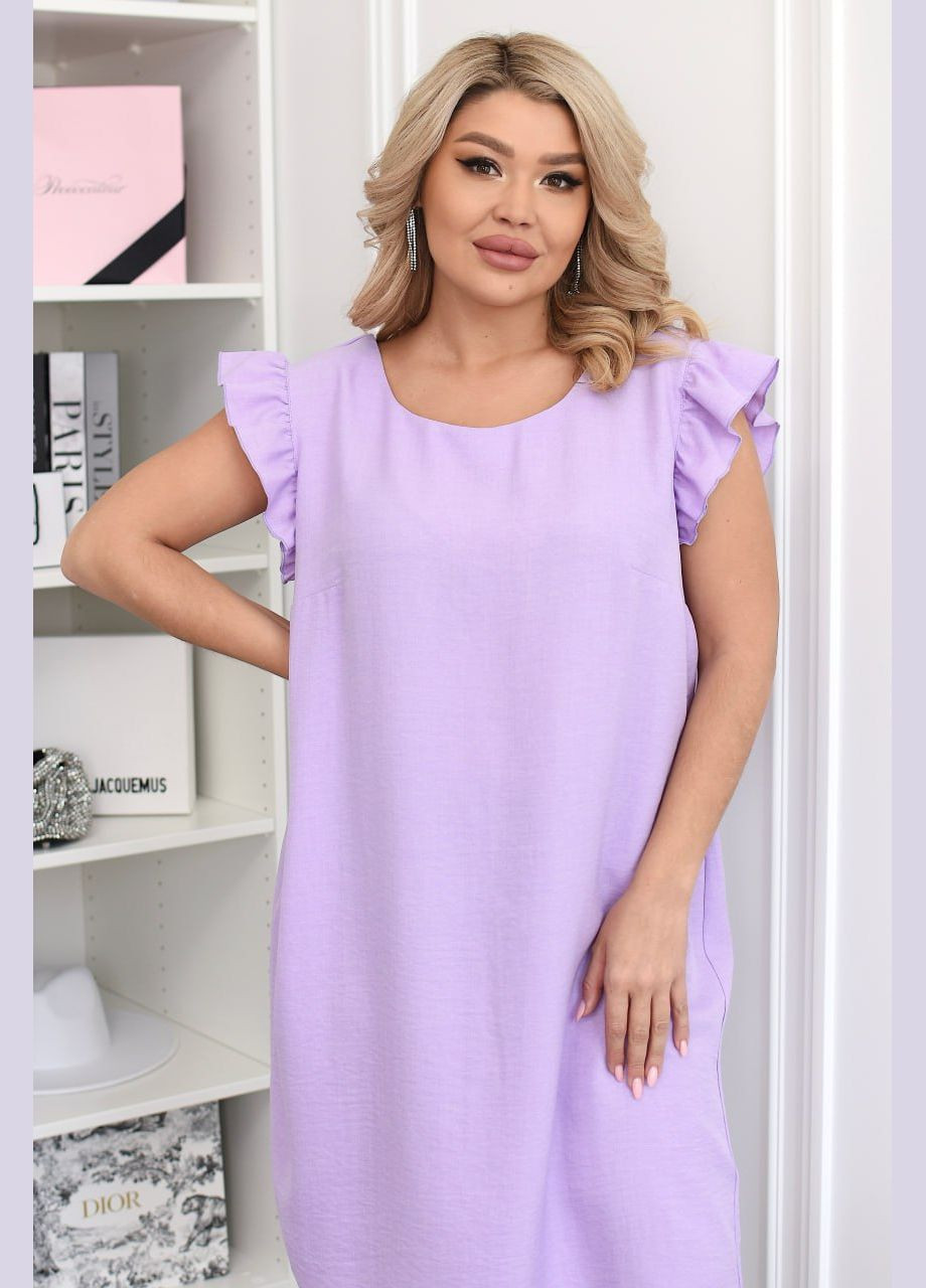 Лілова повсякденний, вечірня, кежуал жіноча сукня Style Point однотонна