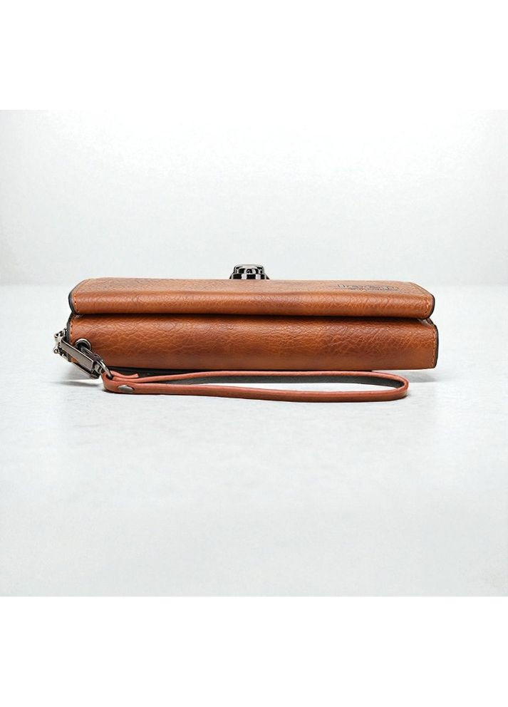 Чоловічий клатч барсетка, великий гаманець клатч Джип Світло-коричневий Jeep (363555575)