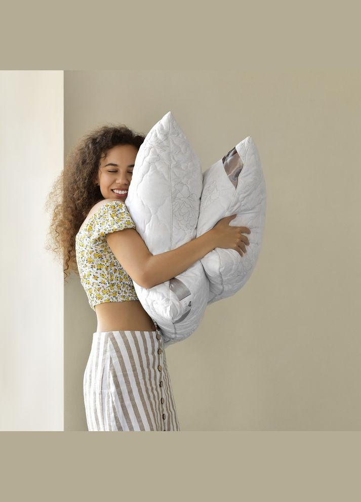 Подушка Air Dream Classic 40х60 см два чохли з блискавкою антиалергенна стьобана, регулювання висоти IDEIA (275994574)