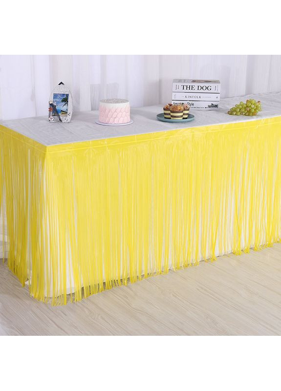 Дождик широкий на стену и стол 74 см на 274 см желтый Jannet Дощик (367592728)