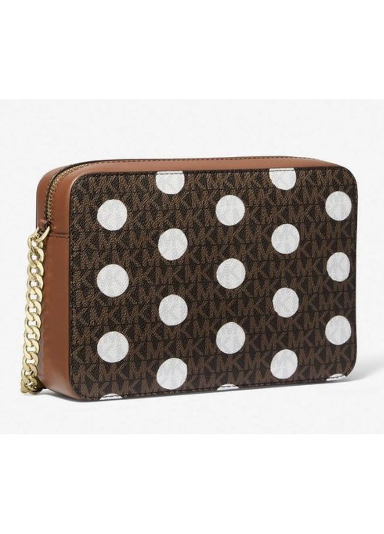Сумка Jet Set Large Polka Dot Signature Logo Crossbody Bag Michael Kors (352010843)