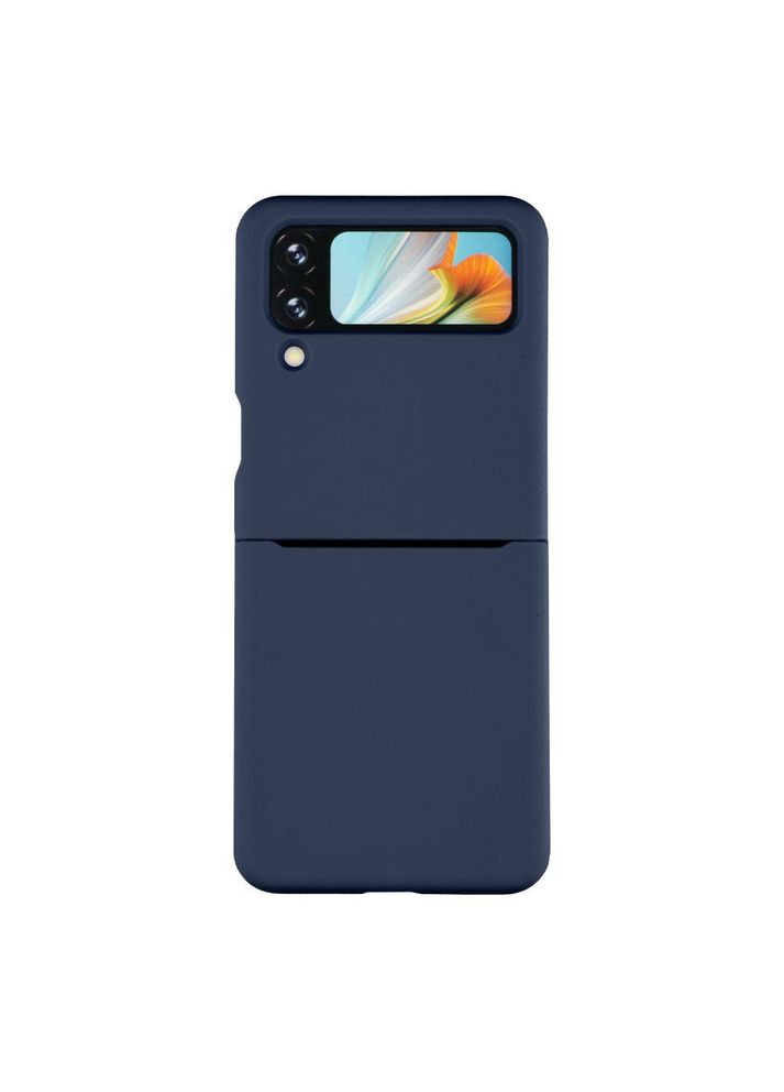 Чехол Folding Silicone для Samsung Galaxy Flip 4 (F721) Dark Blue No Brand (335807884)