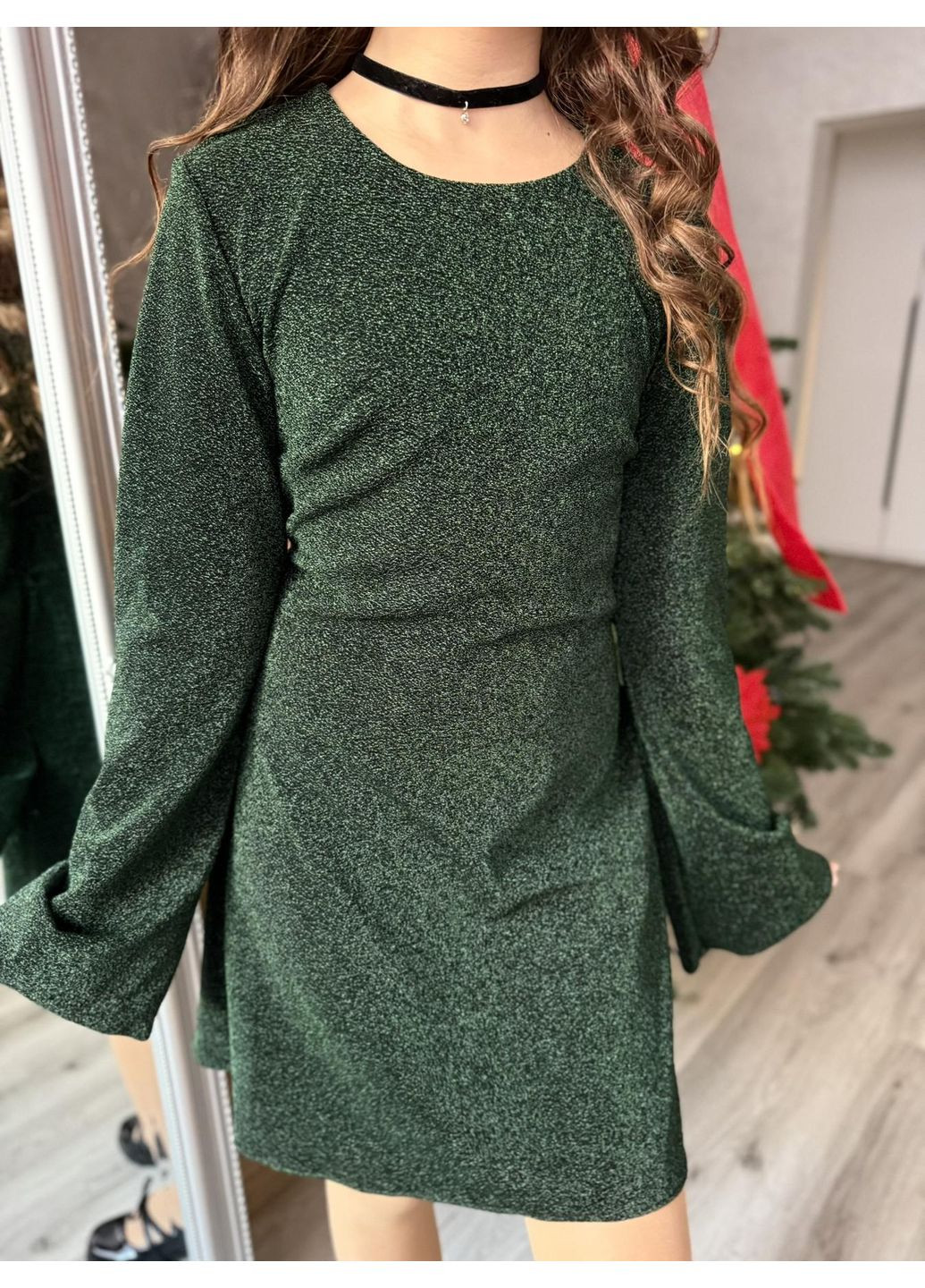 Зелёное платье блестящее IRmAS (369932212)