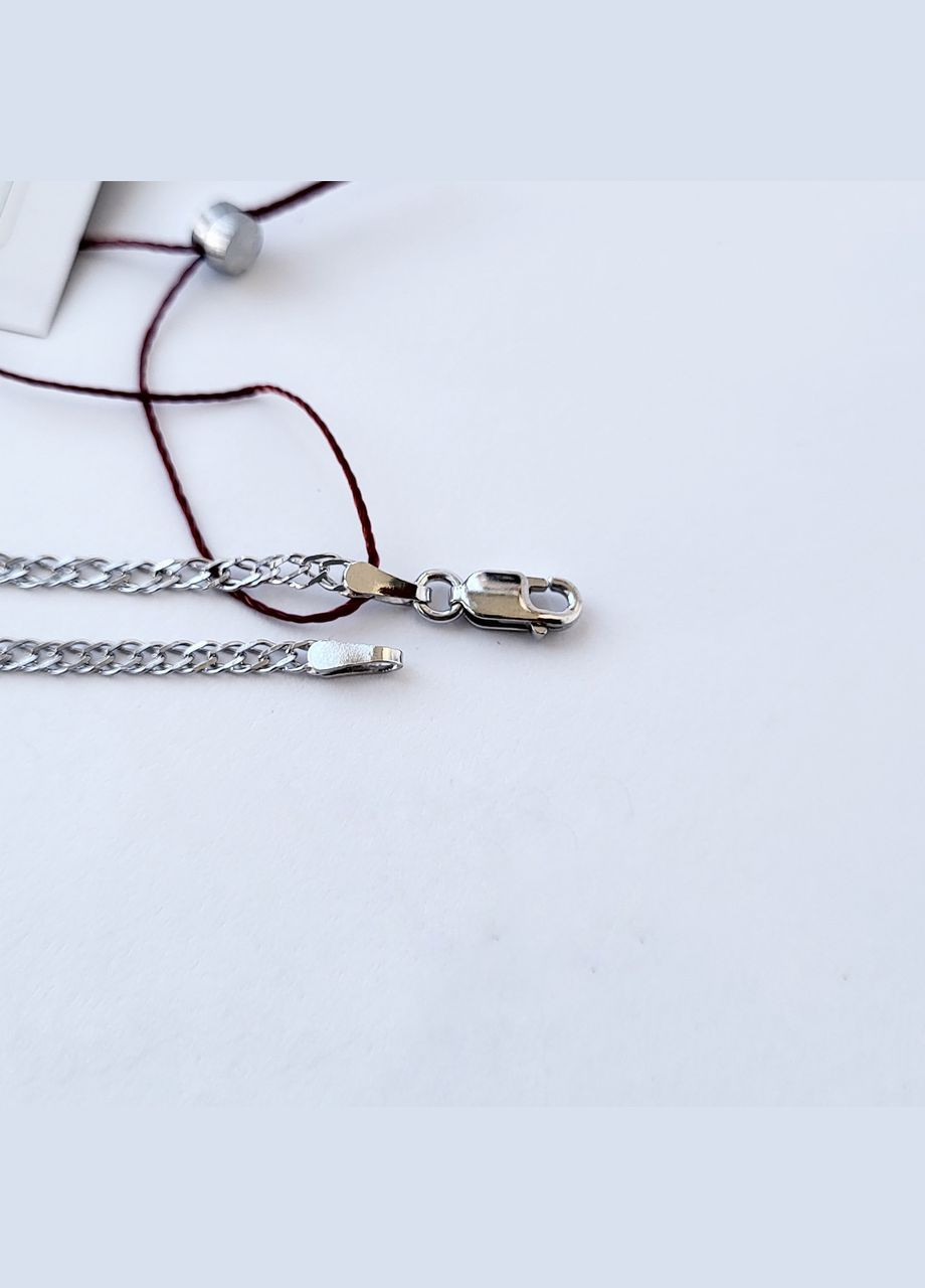 Срібний плоский ланцюжок ланцюг Ромб см срібло 925 проби родирована 2.08 г rd35 No Brand (306854742)