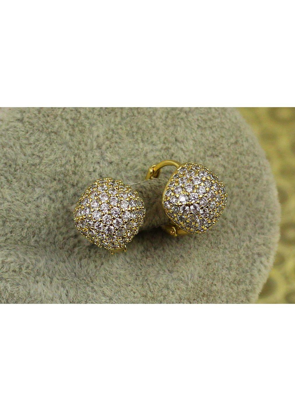 Сережки кільця Насип 1.2 см лимонне золото love-shopping Xuping Jewelry (354661621)