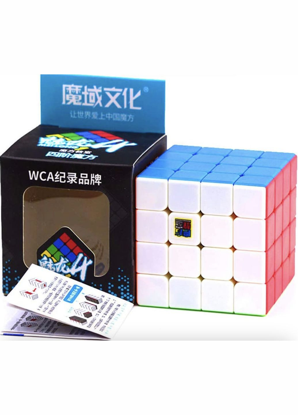 Кубик рубіка 4х4 meilong stickerless мою без наклейок (4 на 4) кольоровий пластик швидкісний Мейлонг MoYu (306447024)