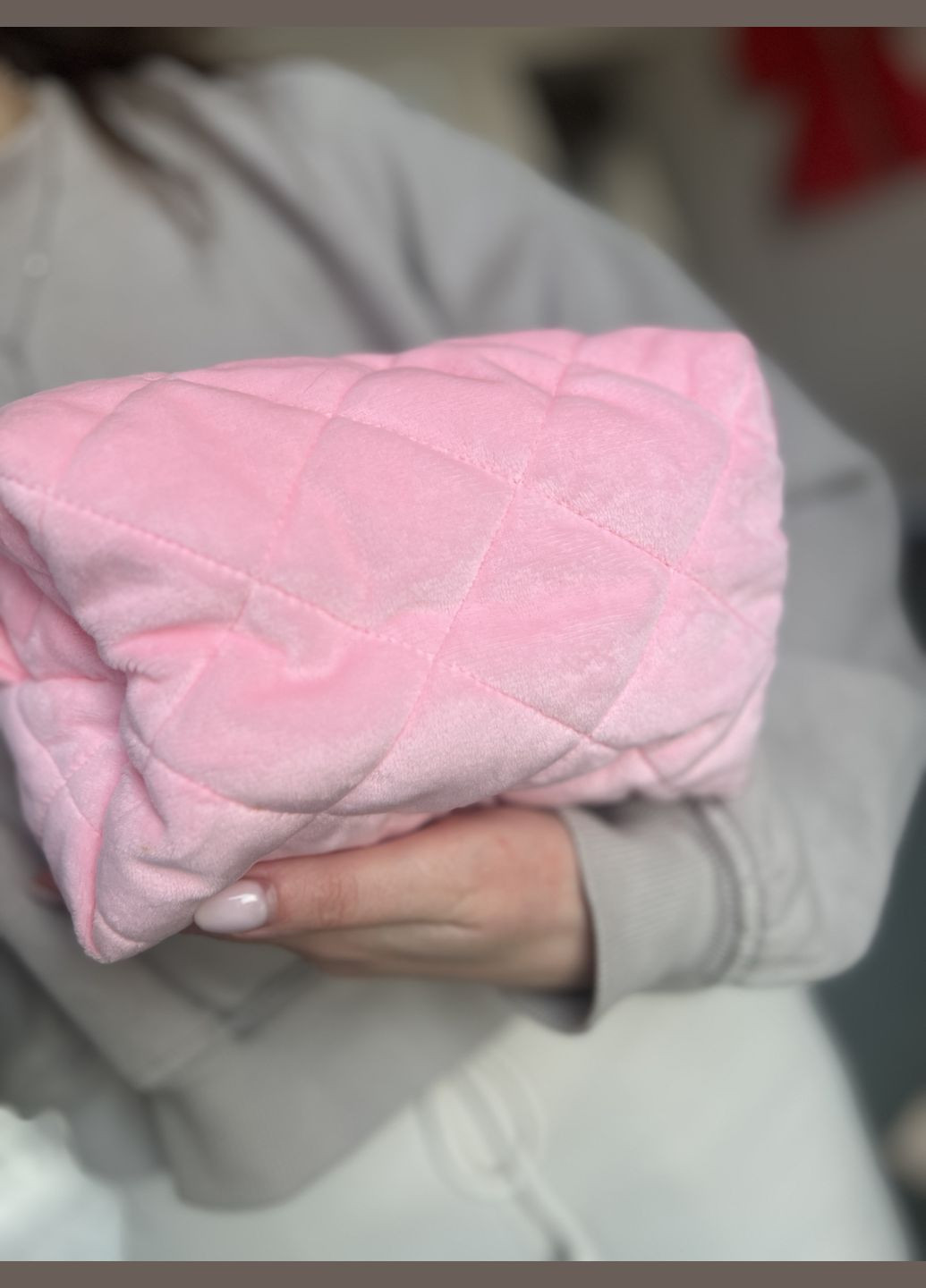 Косметичка мягкая розовая medium (20см/13см/10см) Handmade (315888915)