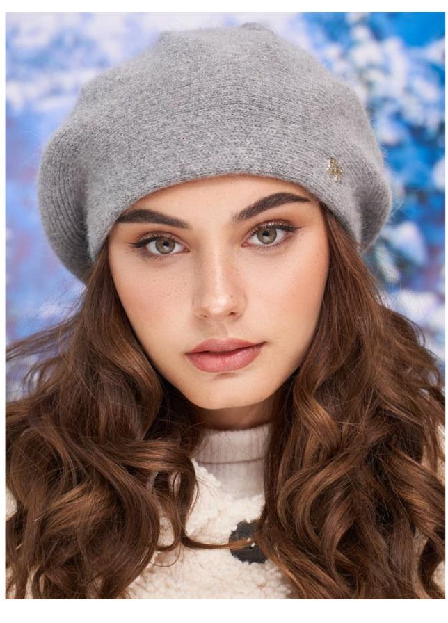 Берет в'язаний жіночий теплий Braxton Естель (304547657)