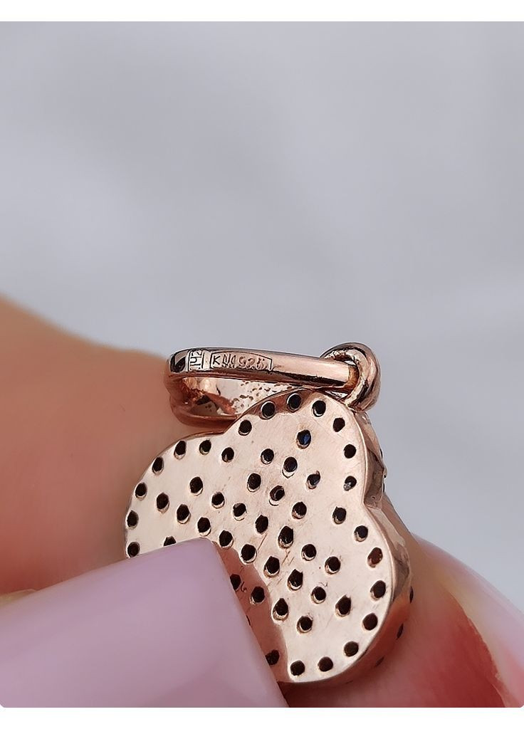 Срібний комплект 925 проби в позолоті у стилі Van Cleef (Ван Кліф) оздоблений камінцями 40 см No Brand (370203134)