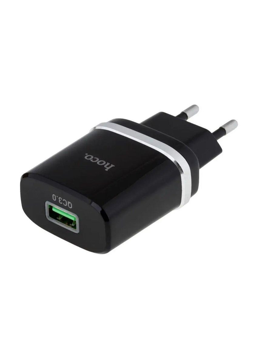 Блок для зарядки C12Q Smart QC3.0 charger Black Hoco (367724184)