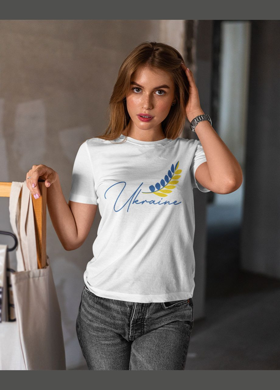 Женская патриотическая футболка Ukraine черная 44 Mishe 240014 - (292564255)