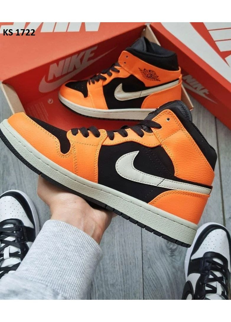 Цветные демисезонные кроссовки мужские nike air jordan 1 найк аир джордан No Brand