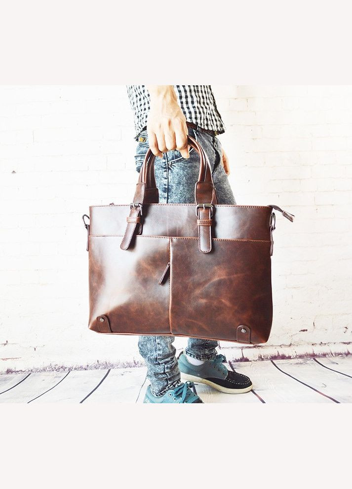 Модная мужская сумка для работы Коричневый(BRT) Brettani (336552244)