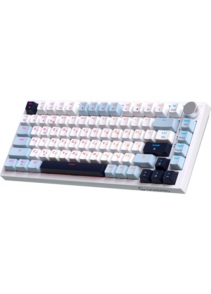 Клавіатура (m492875) GAMEPRO Genesis Warden MK160BL Outemu Swithes USB White (369021417)