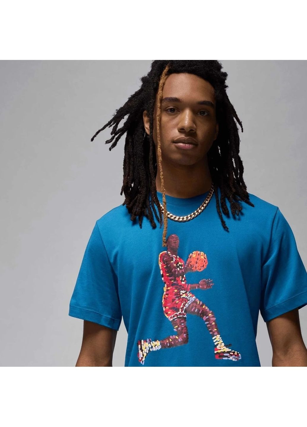 Синяя футболка мужская flight essentials blue Air Jordan