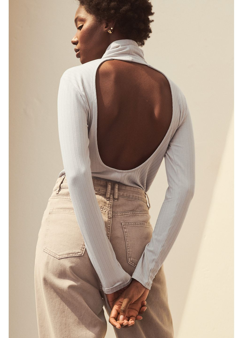 Водолазка,бежевий, H&M (301441684)