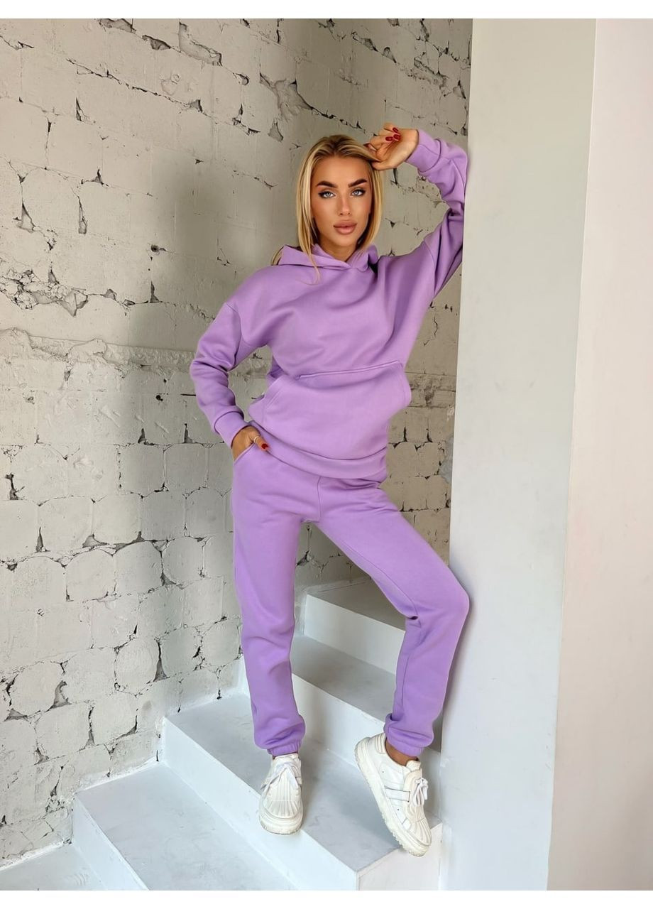 Костюм тринитка (худі, штани), колір Бузковий Fashion (372693149)