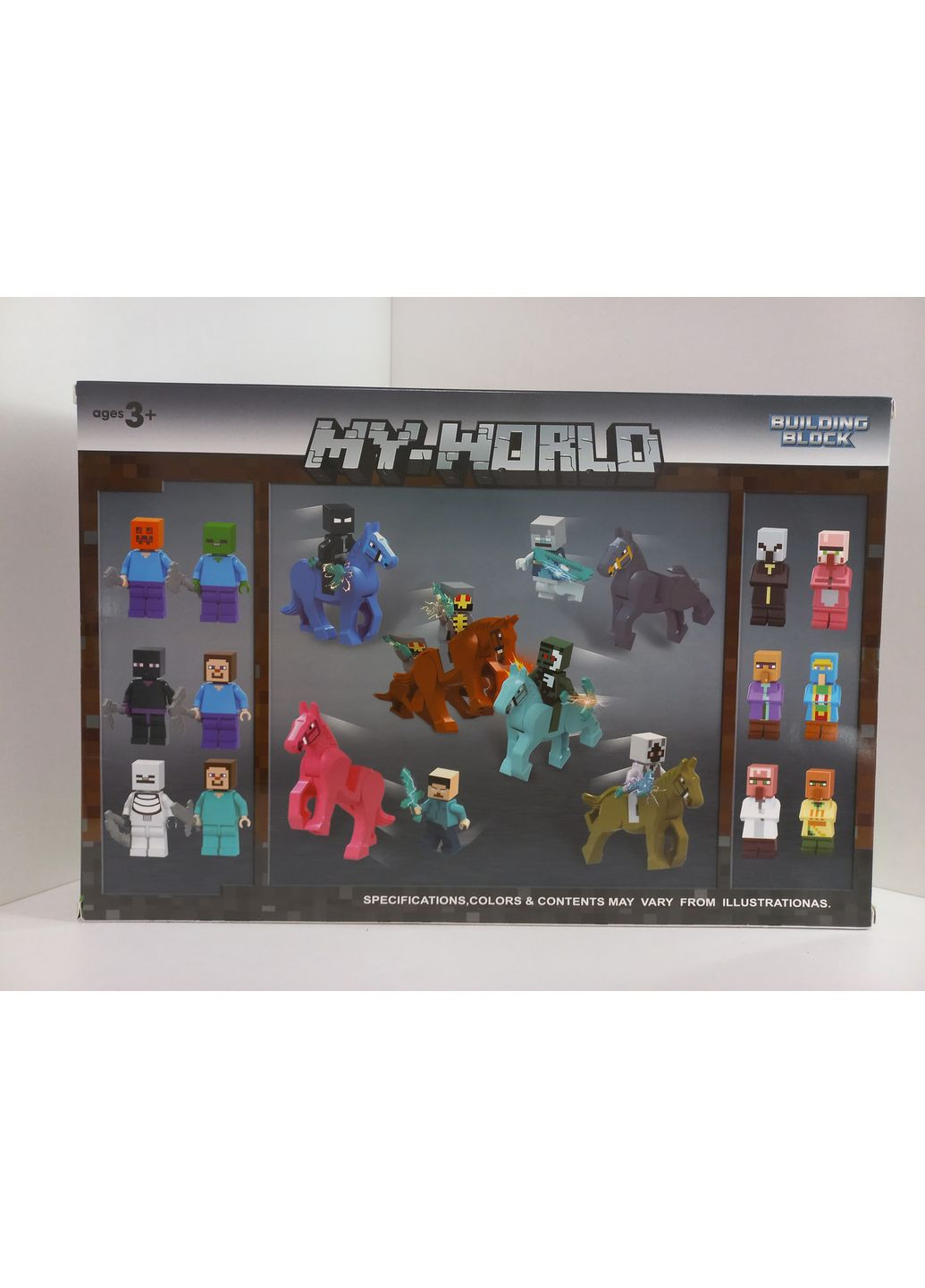 Набір фігурок Майнкрафт Minecraft Герої та Коні 18 штук No Brand (362193099)