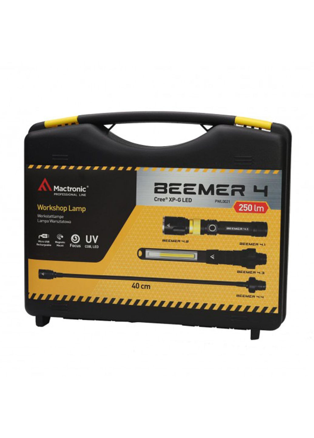 Фонарь профессиональный Beemer 4 (350 Lm + UV 390 nm) Ultraviolet Focus USB Rechargeable (PWL0021) No Brand (314961626)