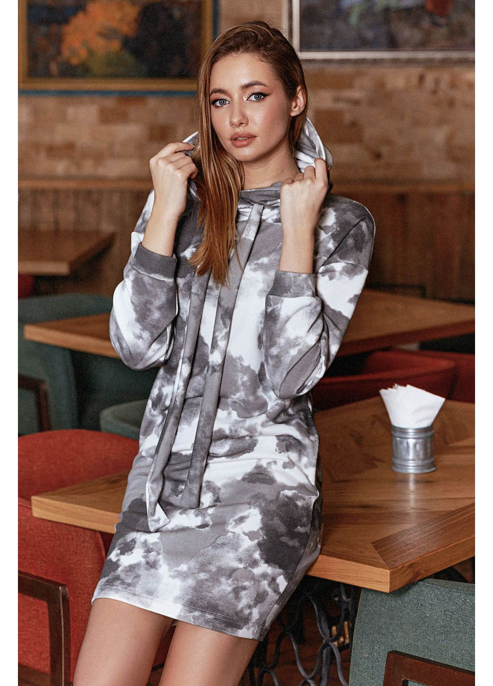 Сіра сукня 1671.4497 Seventeen