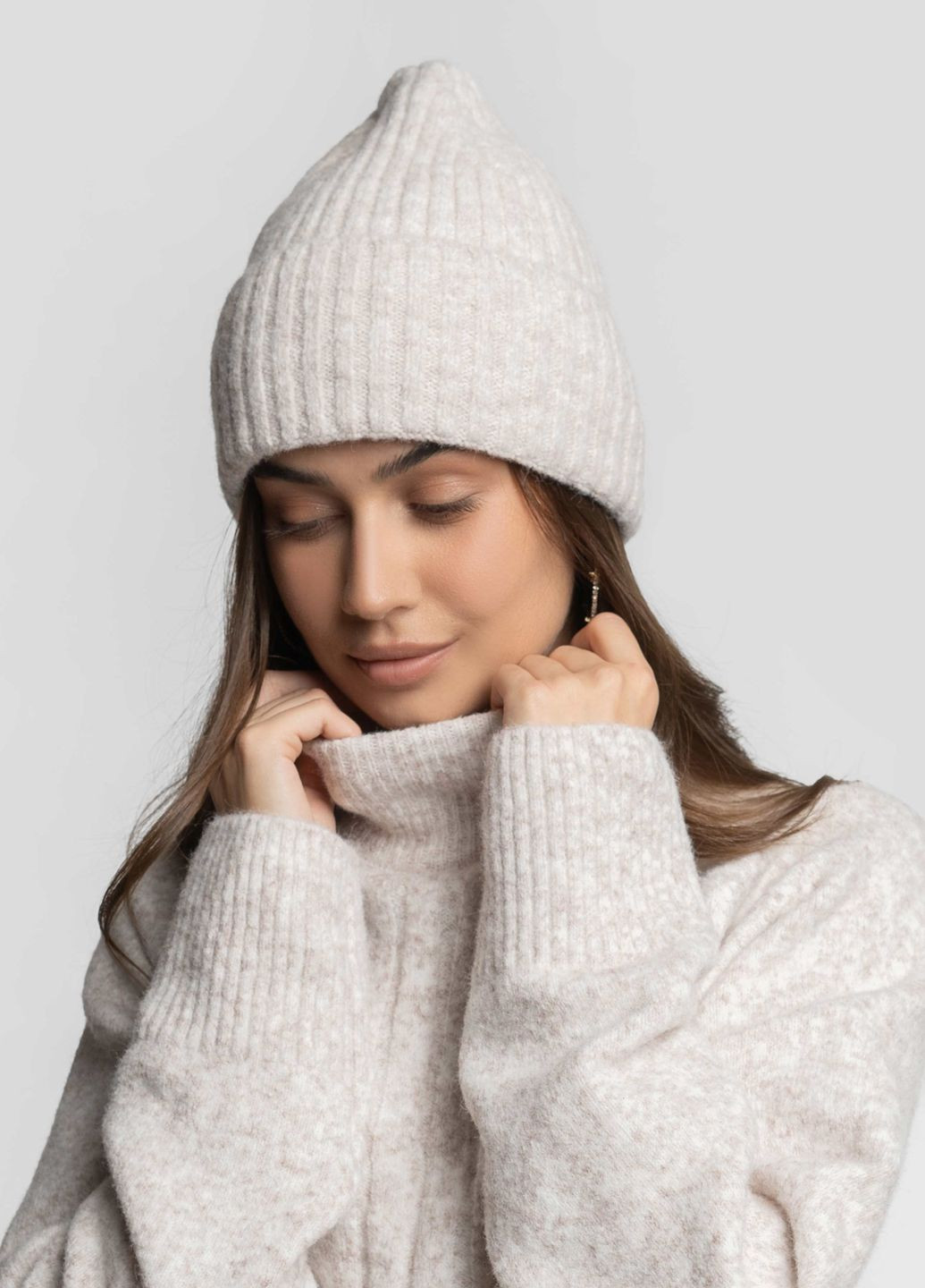 Шапка жіноча бежева Arber Шапка W6 (368338427)