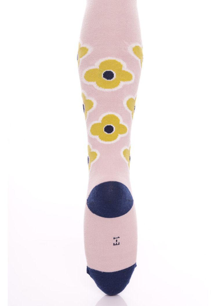 Колготи для дівчинки х/б пудра з квітами 92 см (50231) BABYKROHA (315721539)