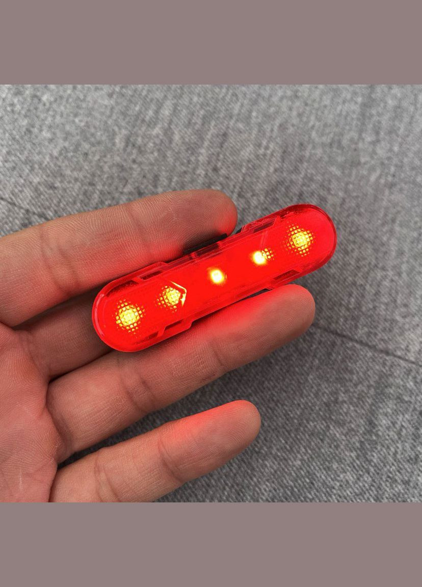 Велосипедний ліхтар задній акумуляторний AS1010 габаритні вогні вело фара червоне світло 4 режими WD (297330915)