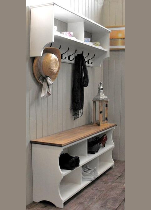 Гарнитур для прихожей из дерева Гранде зефир (ПИЕ-001620) No Brand (327866915)