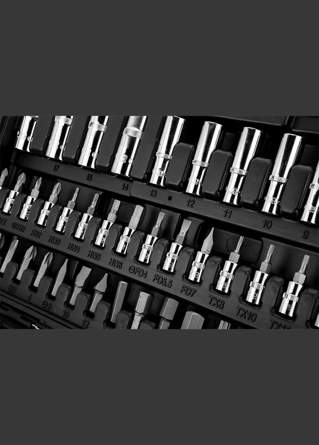 Набір інструментів (1/2", 1/4", 94 предметів) торцеві головки з трещіткою (23931) Neo Tools (295037855)
