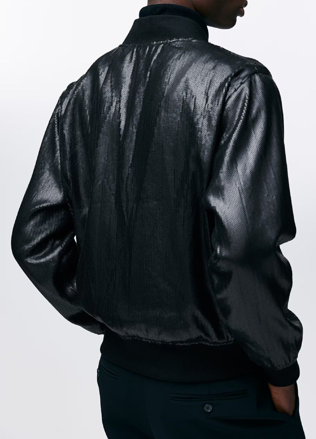 Чорна демісезонна куртка H&M