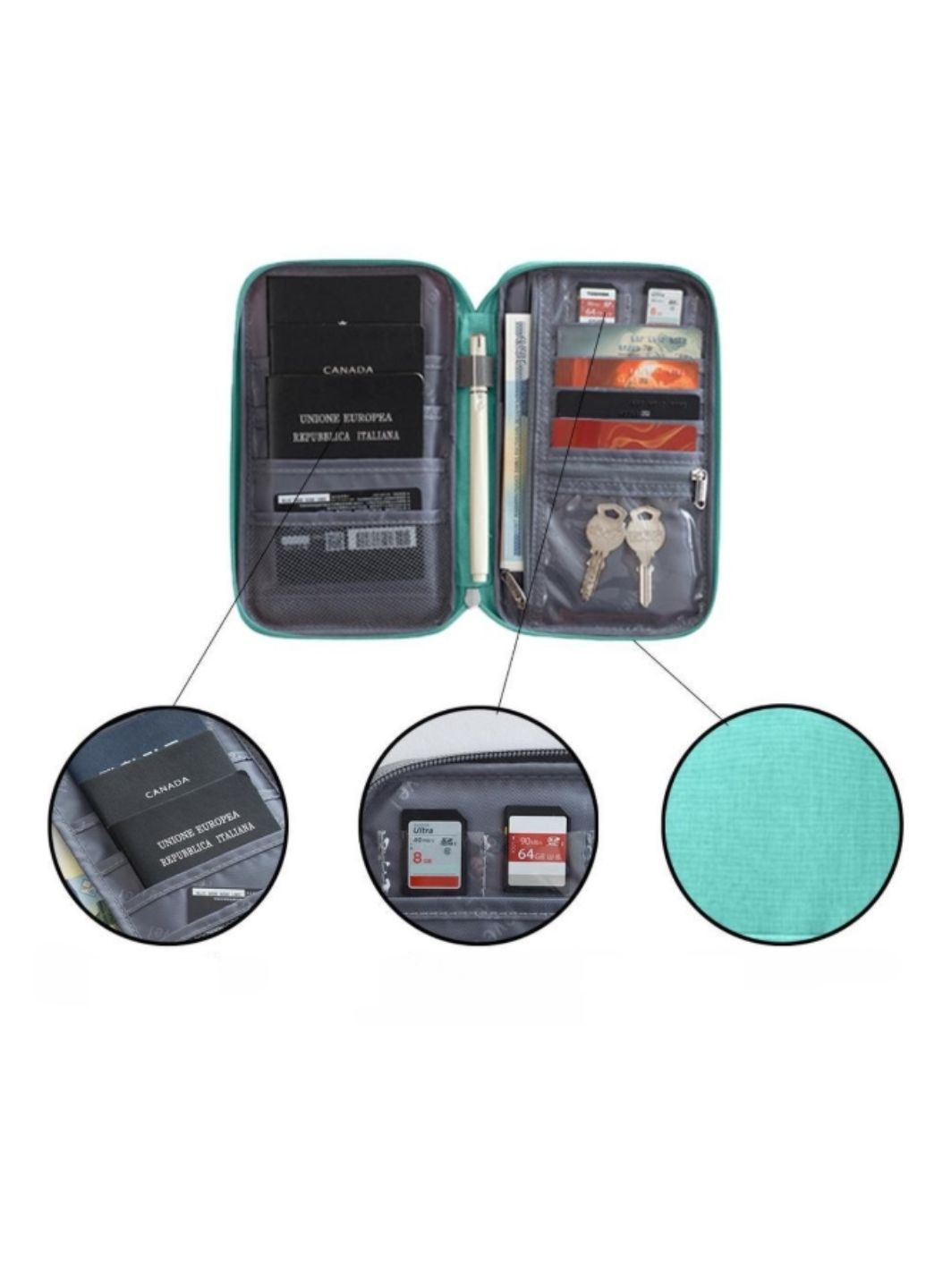 Органайзер для документов дорожный 22*12.5*2 см (ОДД-15-14) No Brand (370866935)