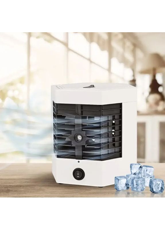 Портативний міні кондиціонер 10Вт Air Ultra PRO 3в1 з функцією зволоження та охолодження Білий/Чорний Arctic (351361339)