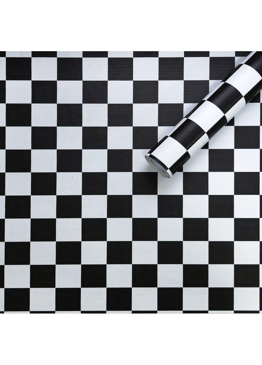 Самоклеюча плівка шахи 0,45х10м (3DPanda-1255) Sticker Wall (323155463)
