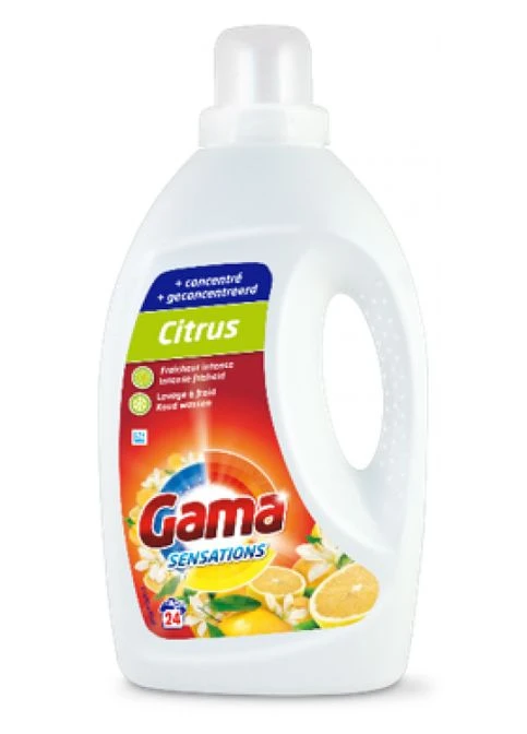 Гель для прання Citrus Універсал з ароматом цитруса 1200 мл 24 пр Gama (369153343)