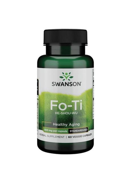 Гірчак багатоквітковий екстракт,, Fo-Ti Extract, 500 мг, 60 капсул Swanson (364312086)