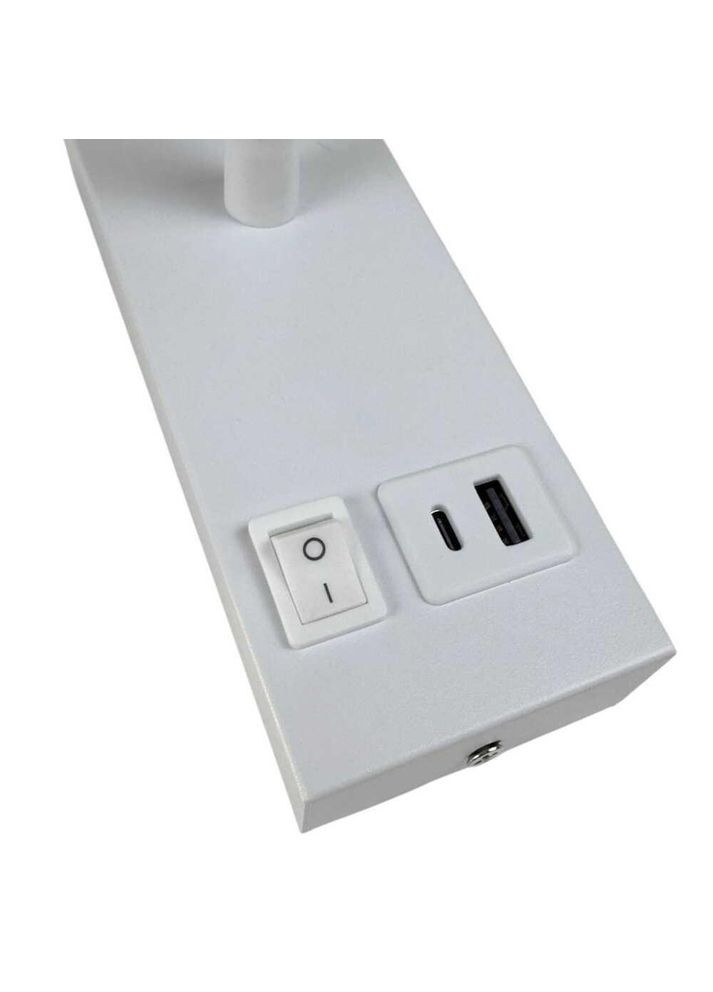 Світильник настінний SNAKE USB+Type-C 5W 4200K 250Lm IP20 білий Violux (365652410)
