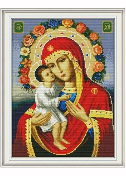 Набір для вишивання за нанесеною на канву схемою "Religious figure 9". AIDA 14CT printed, 41*53 см Joy Sunday (313613024)