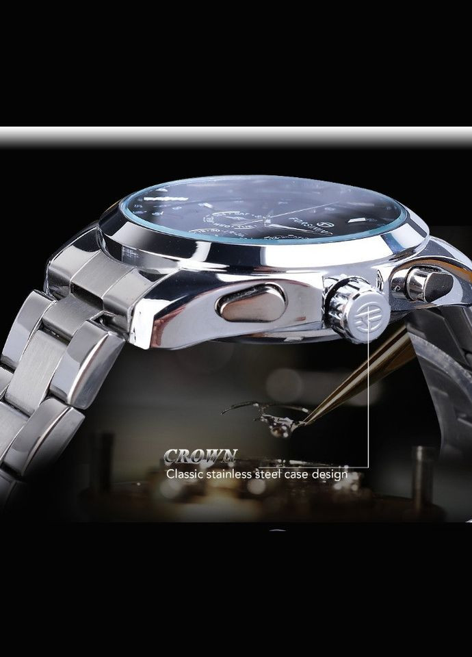 Чоловічий механічний наручний годинник Forsining S899 люкс якість механіка Срібло Winner (335053665)